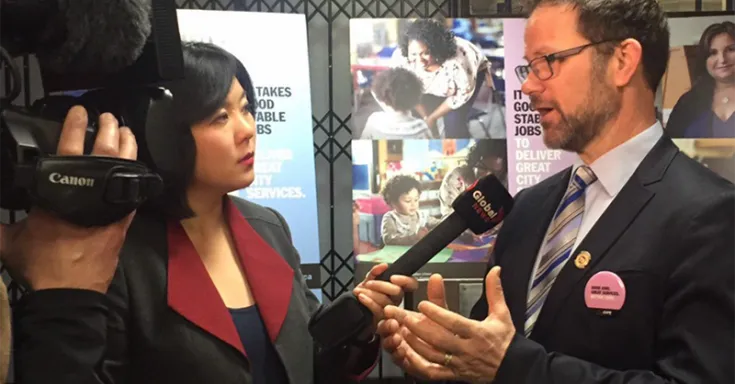 Tim Maguire, president of CUPE Local 79