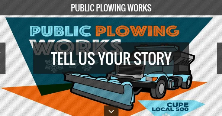 Public plowing works