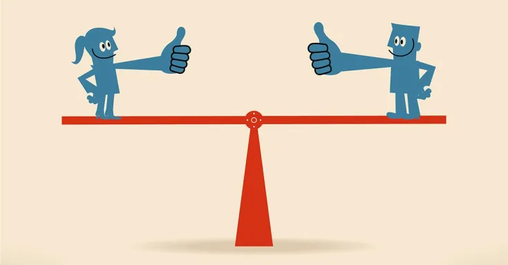 public and private sector workers make equal wages